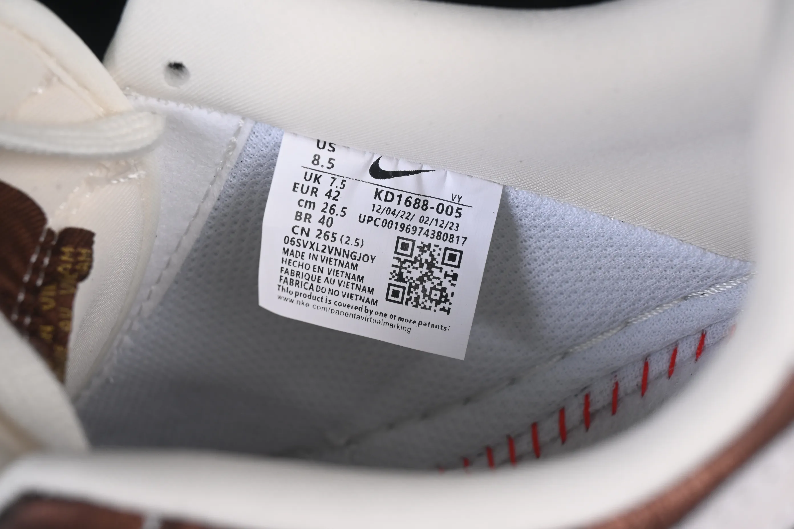 All categories Nk Air Force 1 Air Force series Nk Air Force 1 Low Air Force low-top Nike Air Force 1'07 Low Year of the Horse limited white brown Chinese style Air Force 1 low-top casual sneakers KD1688-005